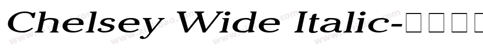 Chelsey Wide Italic字体转换